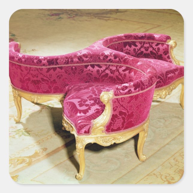 Napoleon III love seat Square Sticker (Front)