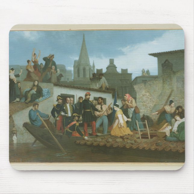 Napoleon III  Visiting Flood Victims of Mouse Pad (Front)