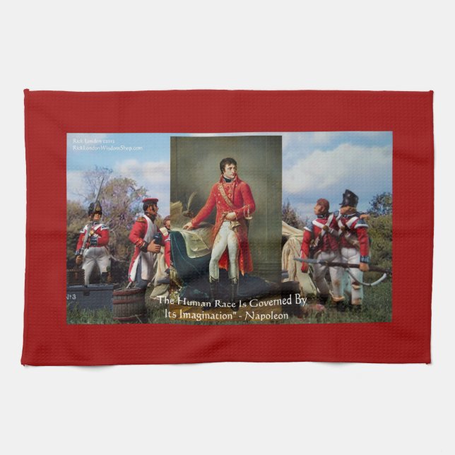 Napoleon "Imagination Rules" Quote Kitchen Towel b (Horizontal)