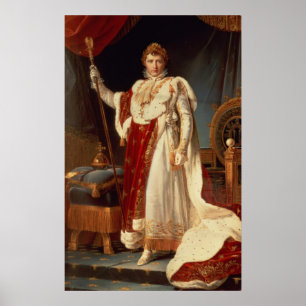 Napoleon in Coronation Robes, c.1804 Poster