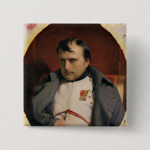 Napoleon in Fontainebleau, 1846 15 Cm Square Badge