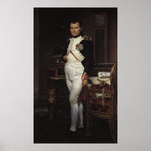 Napoleon in his Study by Jacques Louis David Poster