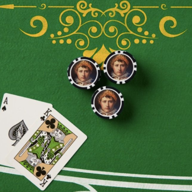 Napoleon Laurel-Wreath Crowned Hero Poker Chips (Napoleon Poker Chips Full colour graphics textured surface easy stacking 9 vibrant colours.)