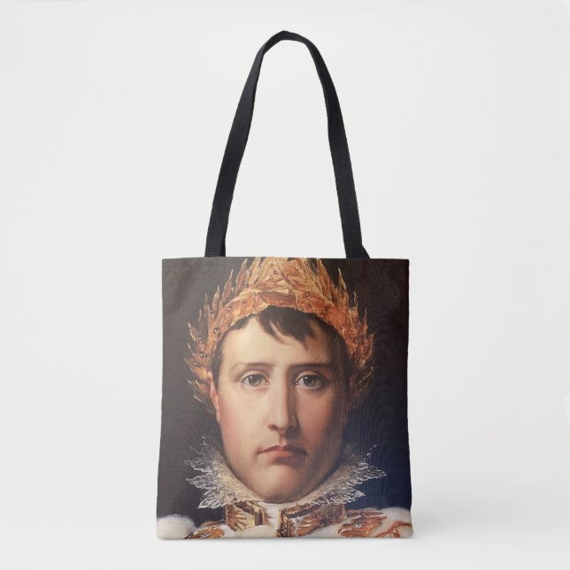 Napoleon Laurel-Wreath Crowned Hero Tote Bag (Front)