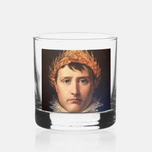 Napoleon Laurel-Wreath Crowned Hero Whiskey Glass
