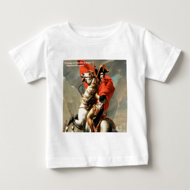Napoleon & "Leader" Quote Baby T-Shirt (Front)