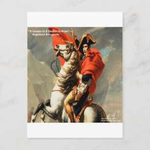 Napoleon & "Leader" Quote Postcard