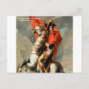 Napoleon & "Leader" Quote Postcard