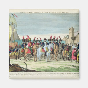 Napoleon  Leaving for Golf Juan, 1st March 1815 Magnet