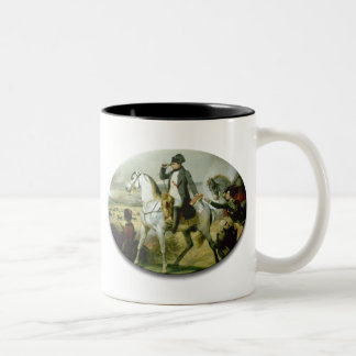 Napoleon on a horse Two-Tone coffee mug