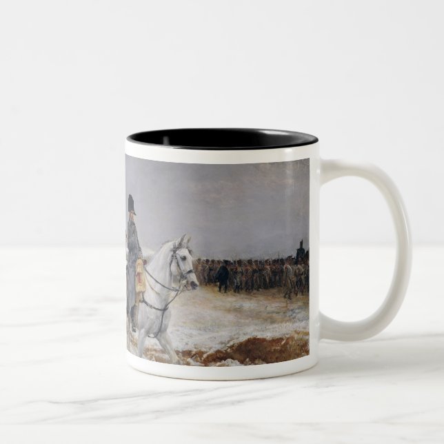 Napoleon  on Campaign in 1814, 1864 Two-Tone Coffee Mug (Right)