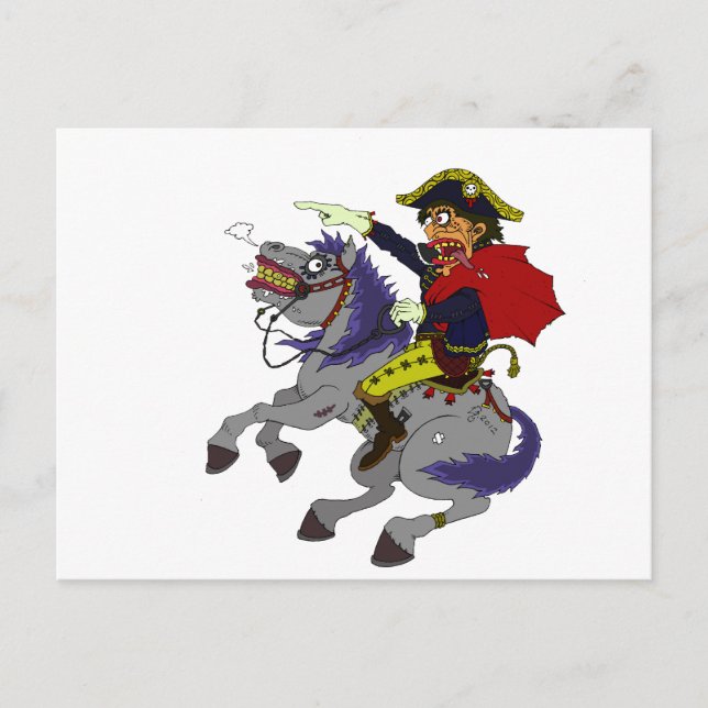 Napoleon on rampage postcard (Front)