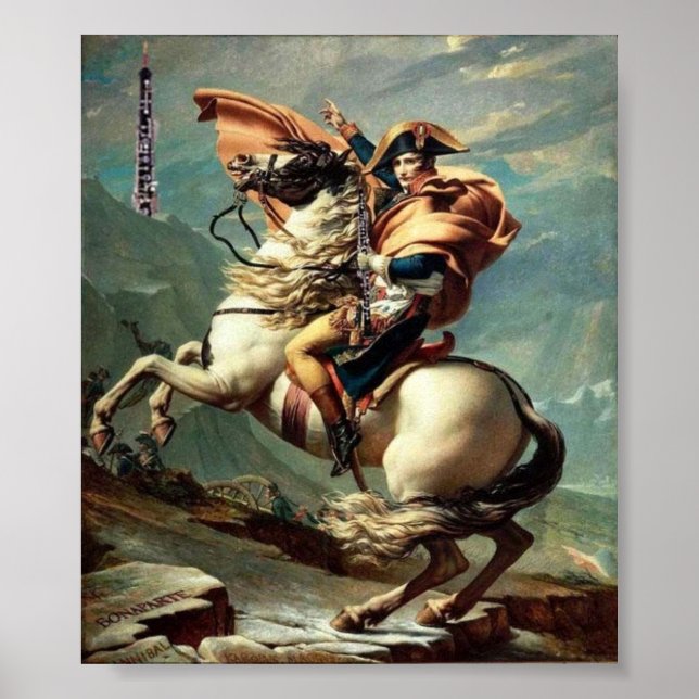 Napoleon Poster: Crossing the Alps for a Reed Poster (Front)