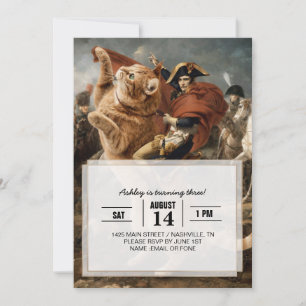 Napoleon Riding Giant Battle Cat                   Invitation