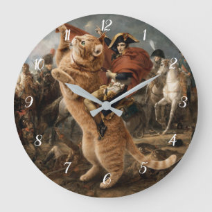 Napoleon Riding Giant Battle Cat Large Clock