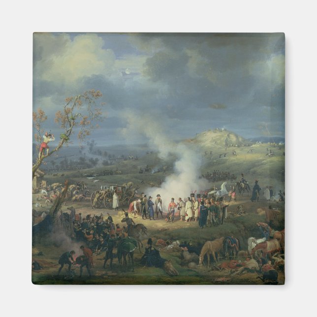 Napoleon  Visiting a Bivouac Magnet (Front)