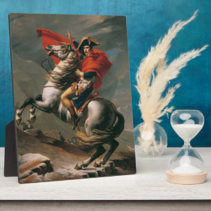 Napoleon with Horse, Battle of St. Bernard Pass Plaque
