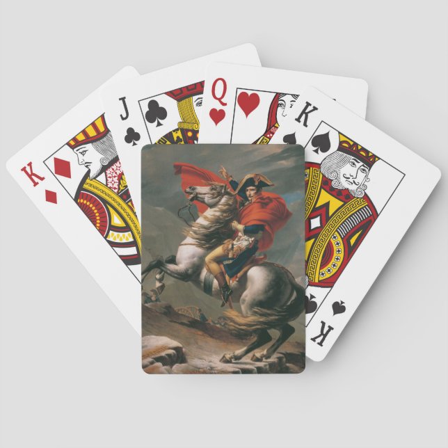 Napoleon with Horse, Battle of St. Bernard Pass Playing Cards (Back)
