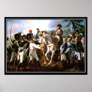 Napoleon's Battle of Abensberg 1809 Poster