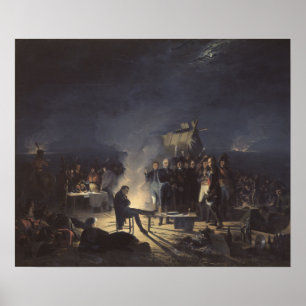 Napoleon's Bivouac on the Night Before Wagram Poster