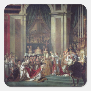 Napoleon's Consecration and Josephine's Square Sticker