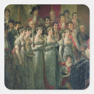 Napoleon's Consecration and Josephine's Square Sticker