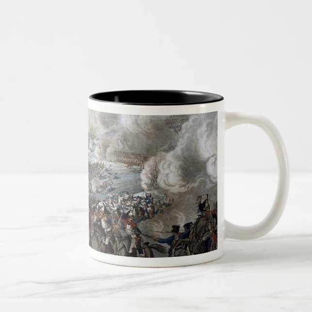 Napoleon's flight from the Battle of Waterloo Two-Tone Coffee Mug (Right)