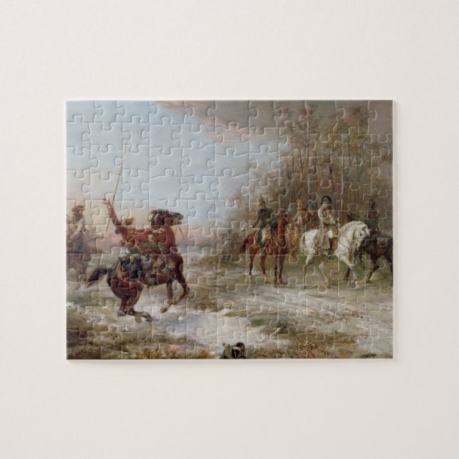 Napoleon's Peril at Brienne-le-Chateau, c.1891 (oi Jigsaw Puzzle (Horizontal)