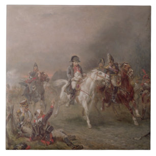 Napoleon's Retreat (oil on canvas) Ceramic Tile