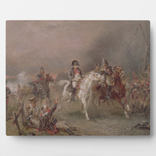 Napoleon's Retreat (oil on canvas) Plaque
