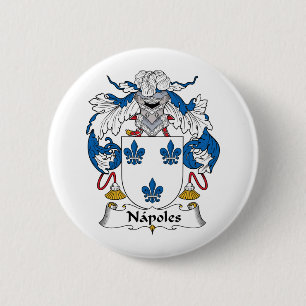 Napoles Family Crest 6 Cm Round Badge