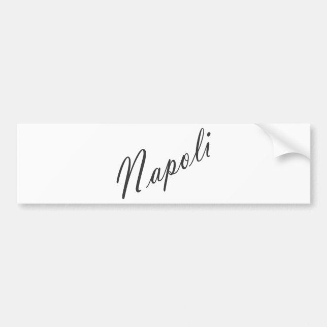 napoli bumper sticker (Front)
