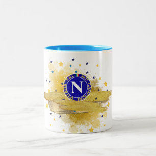 Napoli campione d'Ialia 2025 Two-Tone Coffee Mug