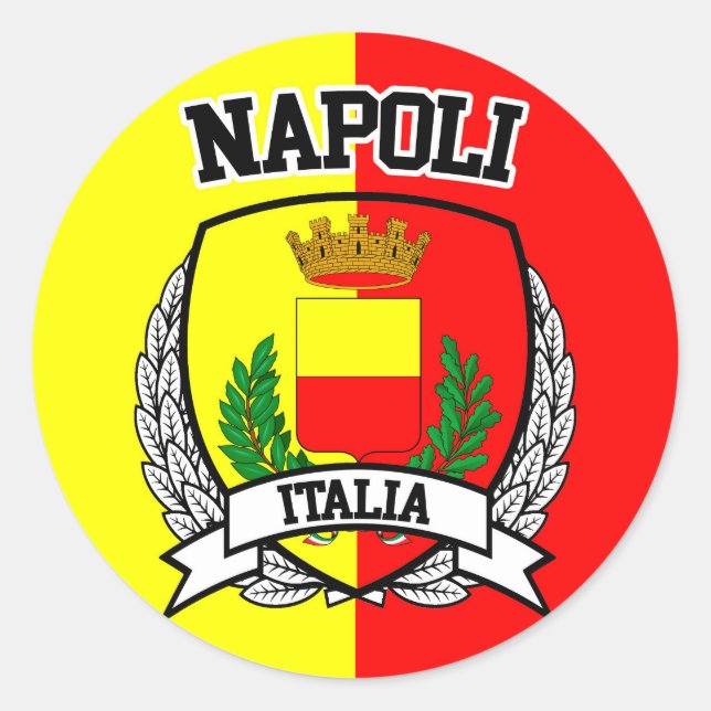 Napoli Classic Round Sticker (Front)