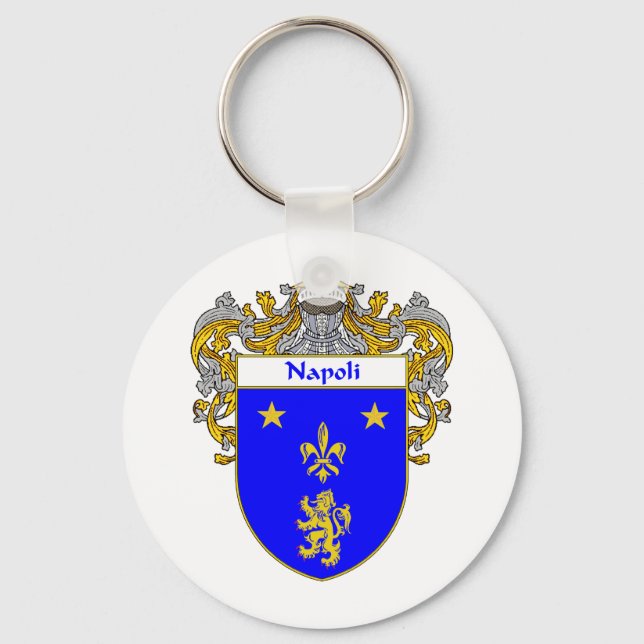 Napoli Coat of Arms (Mantled) Key Ring (Front)