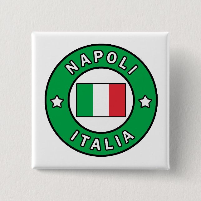 Napoli Italia 15 Cm Square Badge (Front)