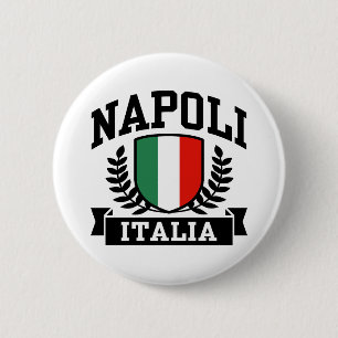 Napoli Italia 6 Cm Round Badge