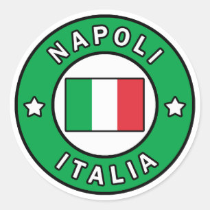 Napoli Italia Classic Round Sticker