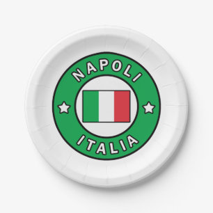 Napoli Italia Paper Plate