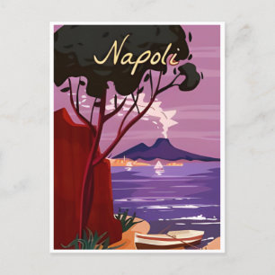 Napoli, Italy Vintage Travel naples italian europe Postcard