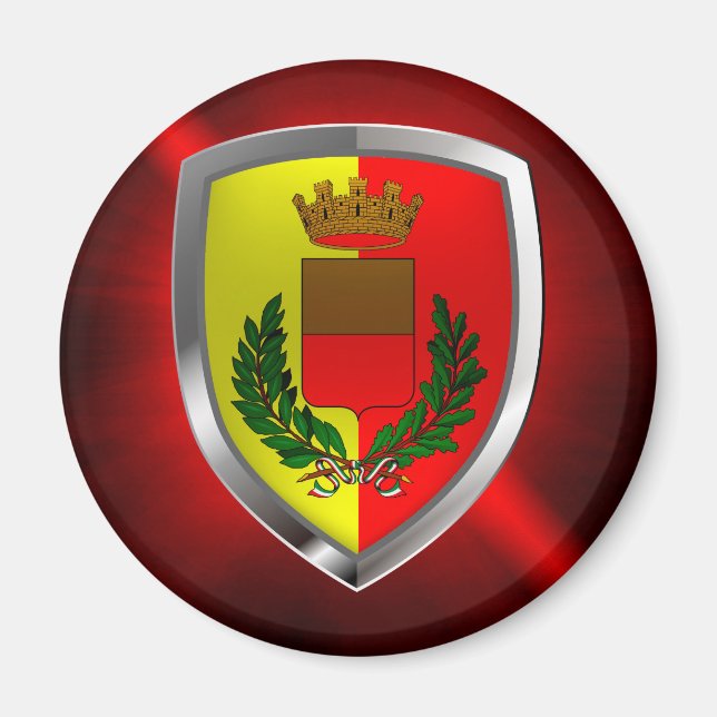 Napoli Mettalic Emblem Magnet (Front)