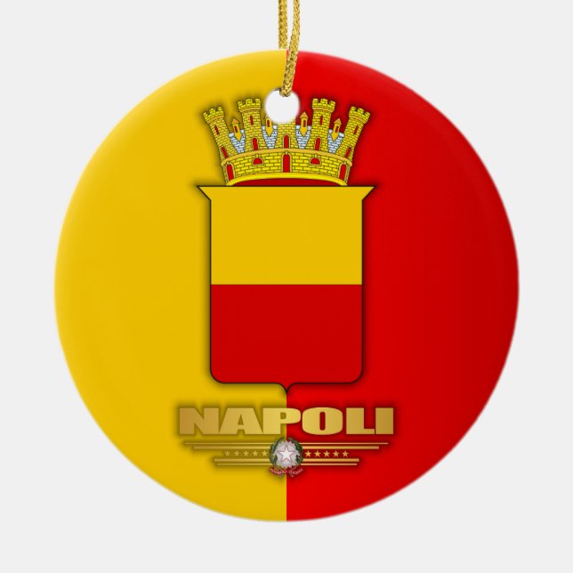 Napoli (Naples) Ceramic Tree Decoration (Front)