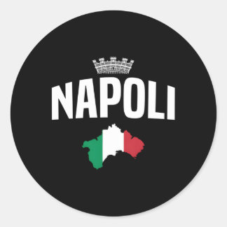 Napoli Naples Italy Flag Classic Round Sticker
