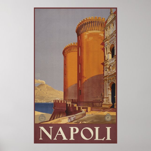 Napoli (Naples) vintage travel poster (Front)