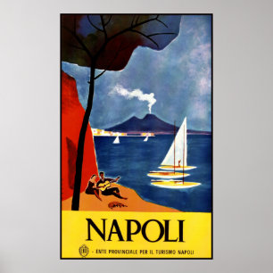 Napoli (Naples) vintage travel poster