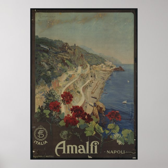 Napoli Naples Vintage Travel Poster Ad Retro Print (Front)