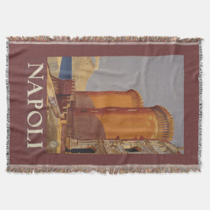 Napoli (Naples) vintage travel throw blanket