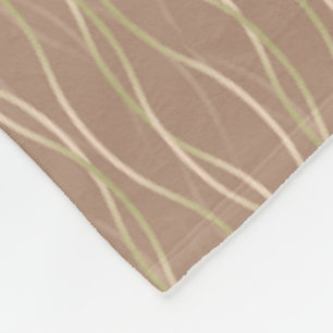 Napolitano Macchiato Pistachio Ribbons and shadow. Fleece Blanket