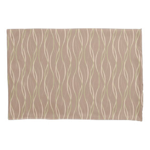 Napolitano Macchiato Pistachio Ribbons and shadow. Pillowcase