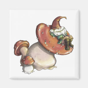 Napping Gnome Magnet